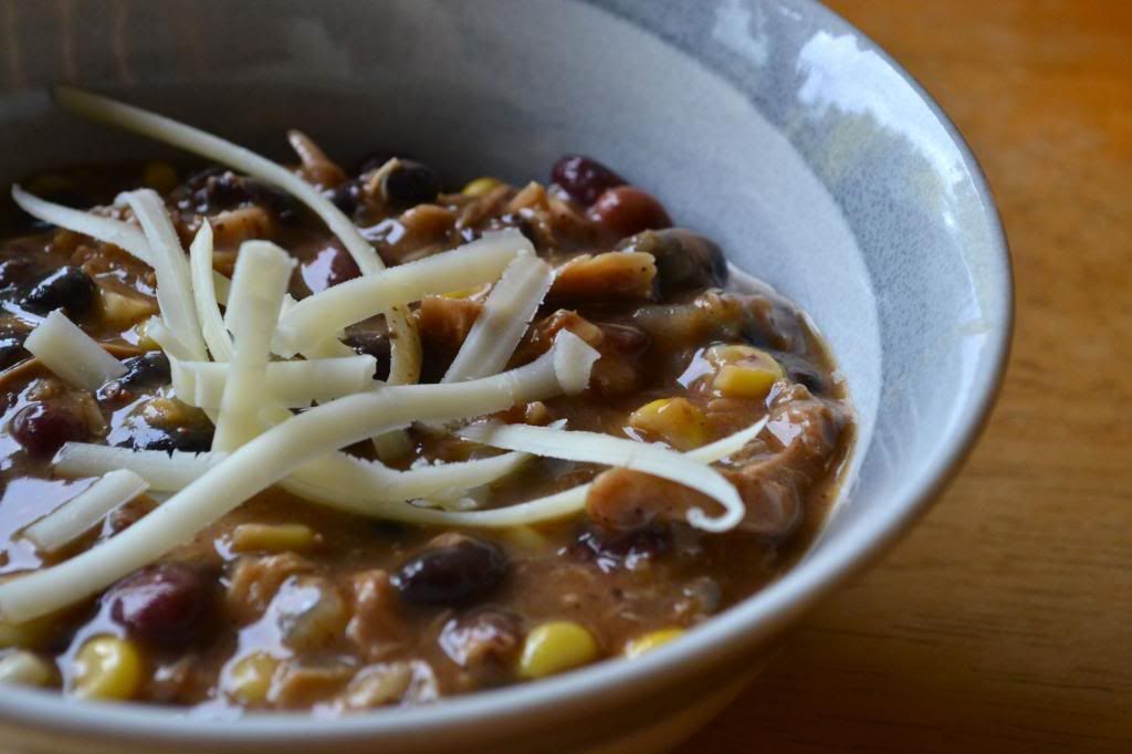 When I'm not at Work Chicken Chili with Black Beans and Corn
